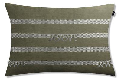 Povlak dekorační na polštář J! Logo stripes  40x60 cm - oliv, JOOP!
