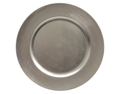 Dekorativní talíř, 33cm, stříbrný, KSD
