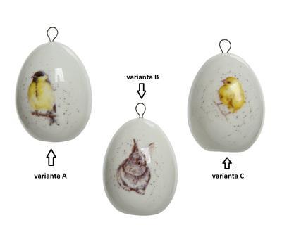 Velikonoční vajíčko, 3 druhy, 4,50 cm, Kaemingk






