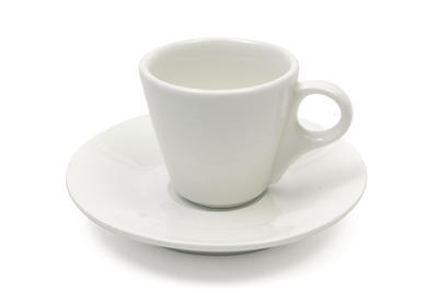 Espresso šálek s podšálkem 80ml WHITE BASIC, Maxwell & Williams