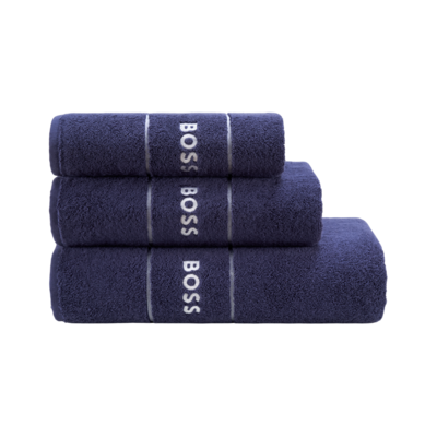 PLAIN Navy ručník 50x100, Hugo Boss                               