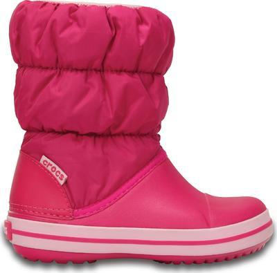 Dětské zimní boty WINTER PUFF Boot Kids-Candy Pink, růžové, vel. 33-34, Crocs


