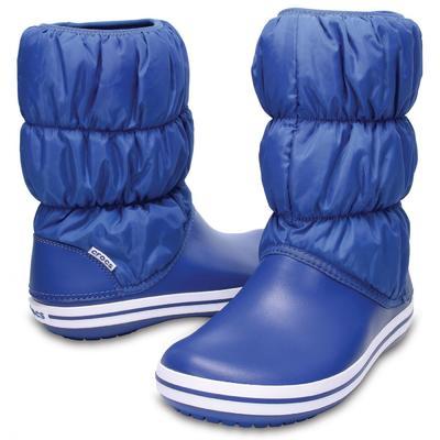 Dámské nepromokavé zimní boty PUFF BOTS, jeans, vel. 41, Crocs