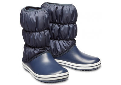 Dámské nepromokavé zimní boty PUFF BOTS, modré, vel. 41, Crocs
