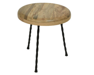 Přídavný stolek, 36x33cm,mangové dřevo, interiér, Kaemingk