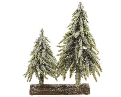 Vánoční dekorace, Mini stromečky na podstavci, 28x16x28cm, KSD