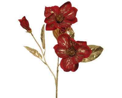 Magnolie, 70 cm, červeno/zlatá, KSD