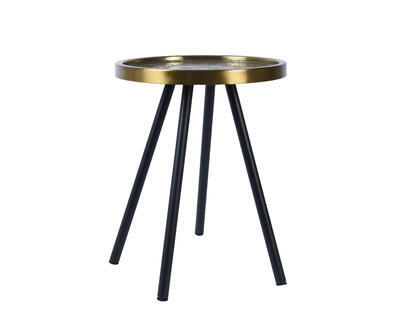 Přídavný stolek, 48x40 cm, zlatý, KSD