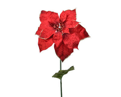 Květina VÁNOČNÍ HVĚZDA, 25x70cm, červená, KSD