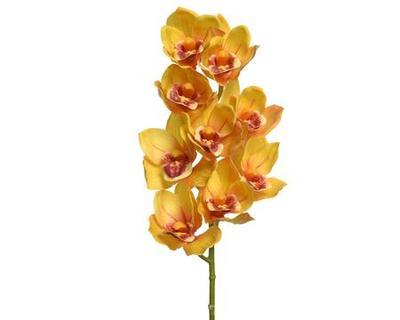 Orchidej, 71cm, žlutá, Kaemingk
