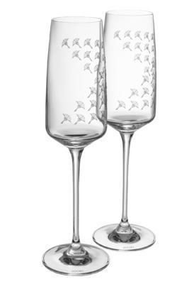 SET 2ks sklenice na šampaňské 0,25l, FADED CORNFLOWER, JOOP!