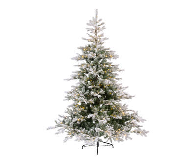 Vánoční stromeček GRANDIS zasněžený s LED světýlky, 240cm, KSD
