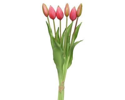 Svazek tulipánů. 10x10x40cm, růžová, KSD