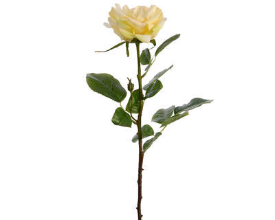 Květina RŮŽE, 68cm, žlutá, KSD