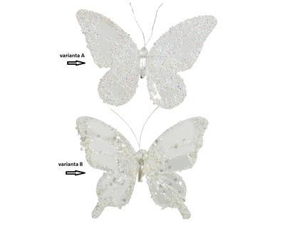 Dekorativní motýlci na klipu, 23x18cm, 2 druhy, Kaemingk