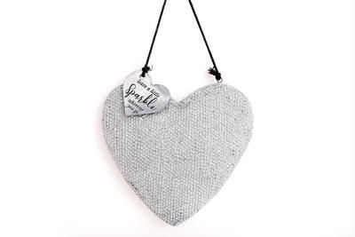 Závěsná dekorace "Srdce", 12,5cm, SIL
