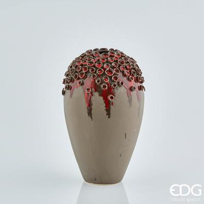 Váza CHAKRA TOP-DECO 39 cm - burgundy, EDG