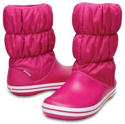 Dámské nepromokavé zimní boty PUFF BOTS, růžové, vel. 37-38, Crocs - 1