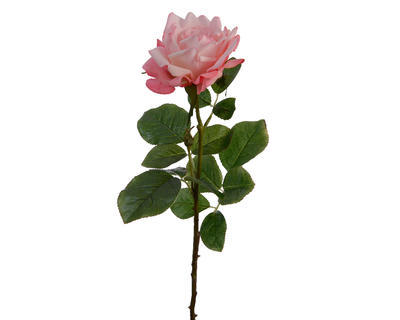 Květina RŮŽE, 68cm, růžová, KSD - 1
