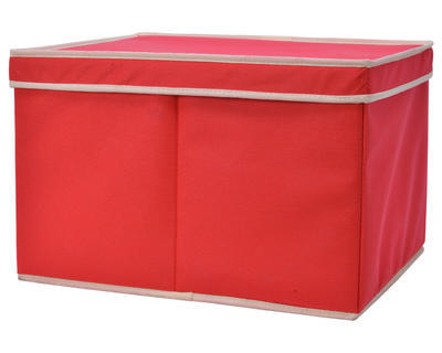 Box - skladovací s přihrádkami, 30x39,50x25,50cm, červený, KSD - 2